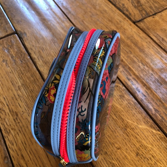 NWT Tory Burch floral clear cosmetic travel pouch - Picture 4 of 6